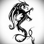 black dragon tattoo 21.01.2020 №028 -dragon tattoo- tattoovalue.net