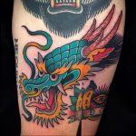 dragon color tattoo 23.01.2020 №002 -dragon tattoo- tattoovalue.net