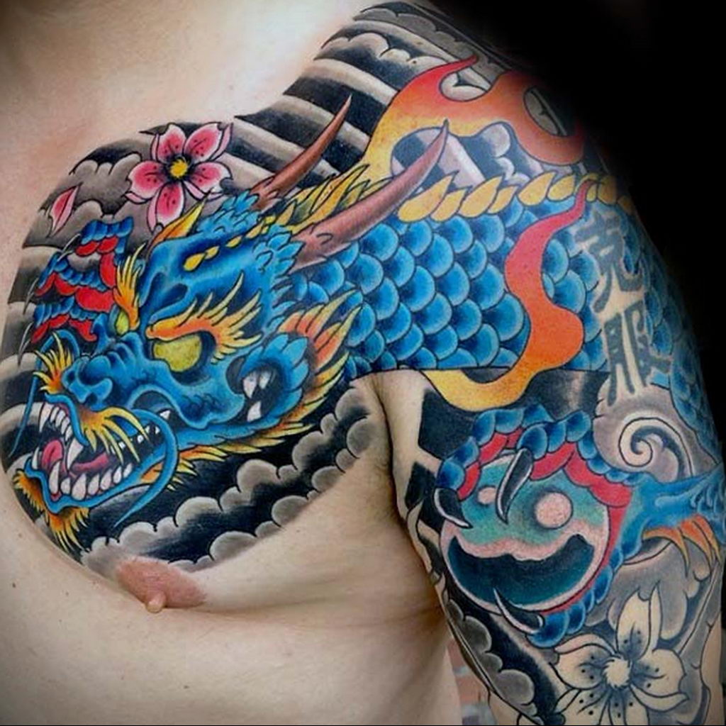 Aggregate more than 78 colorful dragon tattoo  thtantai2
