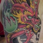 dragon color tattoo 23.01.2020 №051 -dragon tattoo- tattoovalue.net