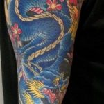 dragon color tattoo 23.01.2020 №003 -dragon tattoo- tattoovalue.net
