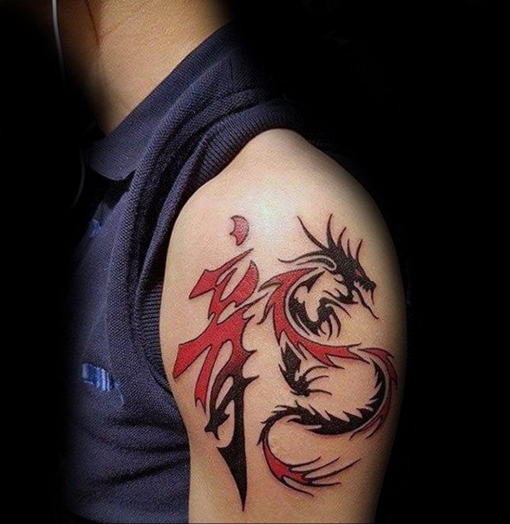 dragon color tattoo 23.01.2020 №005 -dragon tattoo- tattoovalue.net