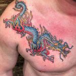 dragon color tattoo 23.01.2020 №012 -dragon tattoo- tattoovalue.net