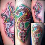 dragon color tattoo 23.01.2020 №026 -dragon tattoo- tattoovalue.net