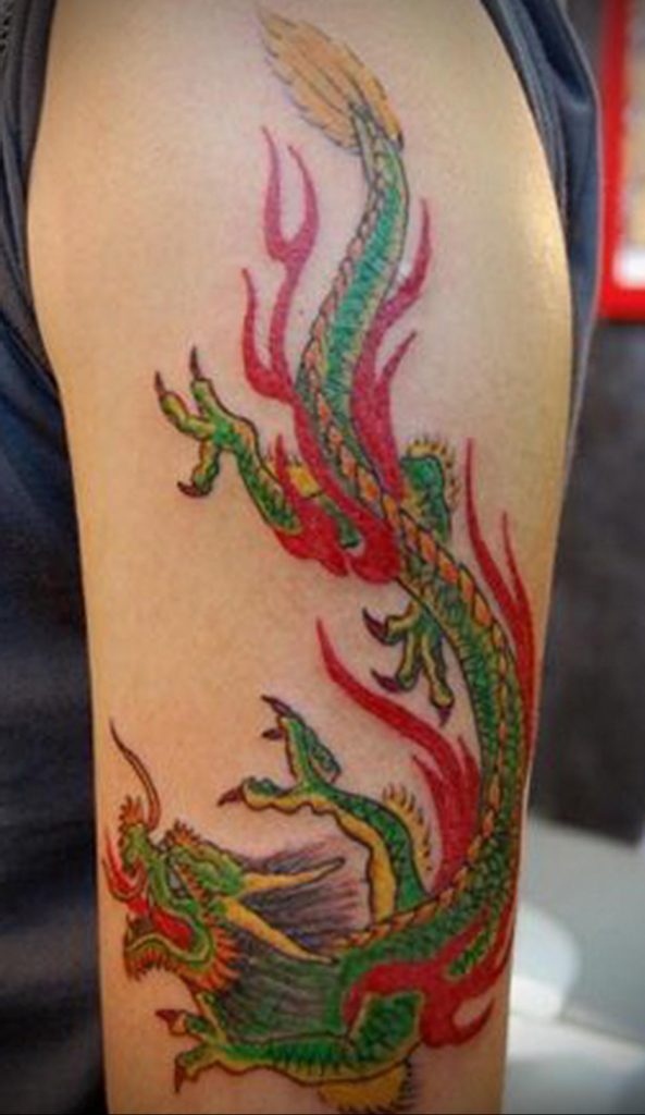 dragon color tattoo 23.01.2020 №034 -dragon tattoo- tattoovalue.net