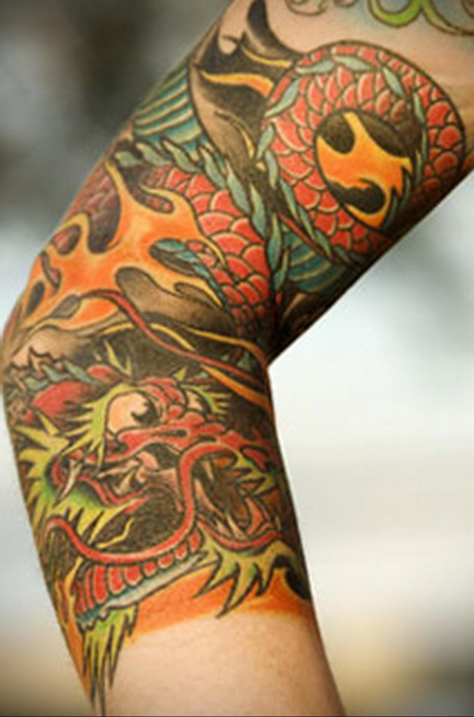 dragon color tattoo 23.01.2020 №035 -dragon tattoo- tattoovalue.net