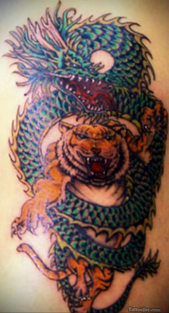 dragon color tattoo 23.01.2020 №040 -dragon tattoo- tattoovalue.net