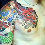 dragon color tattoo 23.01.2020 №064 -dragon tattoo- tattoovalue.net