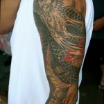 dragon sleeve tattoo 23.01.2020 №022 -dragon tattoo- tattoovalue.net