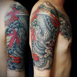 dragon sleeve tattoo 23.01.2020 №037 -dragon tattoo- tattoovalue.net