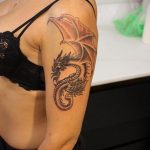 dragon tattoo on arm 23.01.2020 №038 -dragon tattoo- tattoovalue.net