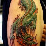 dragon tattoo on arm 23.01.2020 №026 -dragon tattoo- tattoovalue.net