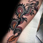 dragon tattoo on arm 23.01.2020 №041 -dragon tattoo- tattoovalue.net