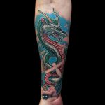 dragon tattoo on arm 23.01.2020 №046 -dragon tattoo- tattoovalue.net