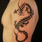 dragon tattoo on arm 23.01.2020 №048 -dragon tattoo- tattoovalue.net