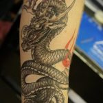 dragon tattoo on arm 23.01.2020 №056 -dragon tattoo- tattoovalue.net