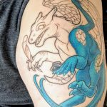 dragon tattoo on arm 23.01.2020 №057 -dragon tattoo- tattoovalue.net
