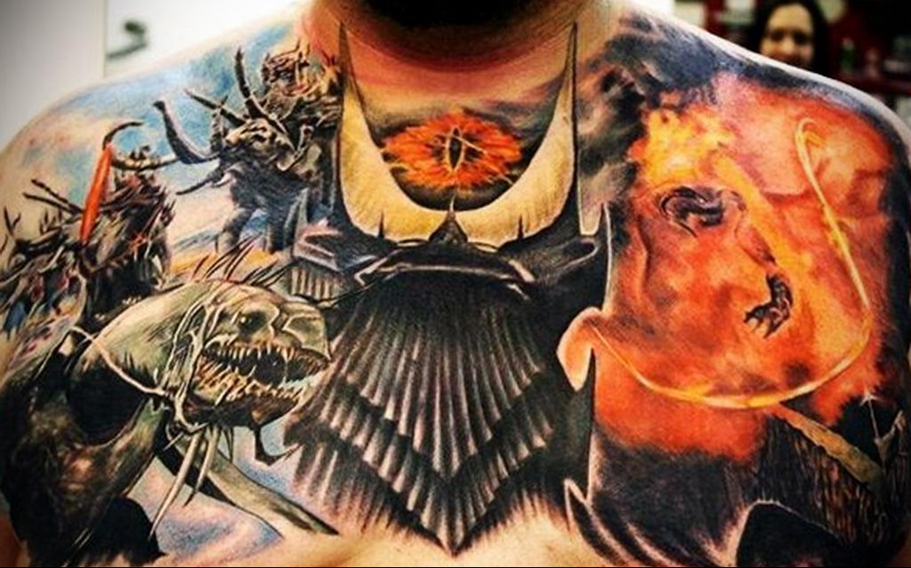 Властелин колец Татуировки на груди