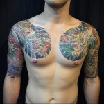 dragon tattoo on chest 23.01.2020 №008 -dragon tattoo- tattoovalue.net