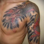 dragon tattoo on chest 23.01.2020 №025 -dragon tattoo- tattoovalue.net