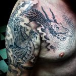 dragon tattoo on chest 23.01.2020 №026 -dragon tattoo- tattoovalue.net