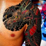 dragon tattoo on chest 23.01.2020 №027 -dragon tattoo- tattoovalue.net