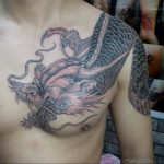 dragon tattoo on chest 23.01.2020 №028 -dragon tattoo- tattoovalue.net