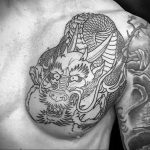 dragon tattoo on chest 23.01.2020 №035 -dragon tattoo- tattoovalue.net