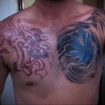 dragon tattoo on chest 23.01.2020 №037 -dragon tattoo- tattoovalue.net