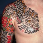 dragon tattoo on chest 23.01.2020 №038 -dragon tattoo- tattoovalue.net