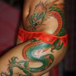 dragon tattoo on hip 23.01.2020 №002 -dragon tattoo- tattoovalue.net