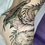 dragon tattoo on hip 23.01.2020 №011 -dragon tattoo- tattoovalue.net