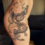 dragon tattoo on hip 23.01.2020 №021 -dragon tattoo- tattoovalue.net