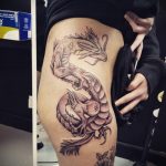 dragon tattoo on hip 23.01.2020 №033 -dragon tattoo- tattoovalue.net