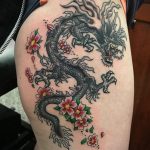 dragon tattoo on hip 23.01.2020 №039 -dragon tattoo- tattoovalue.net