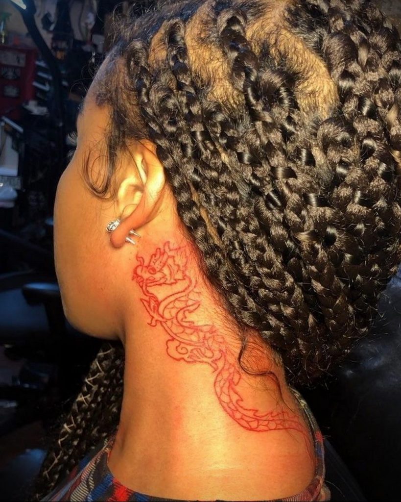 Update 80 female dragon neck tattoo best  thtantai2