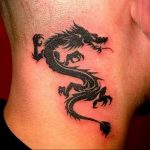 dragon tattoo on the neck 23.01.2020 №006 -dragon tattoo- tattoovalue.net