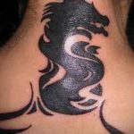 dragon tattoo on the neck 23.01.2020 №010 -dragon tattoo- tattoovalue.net