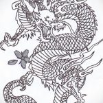 dragon tattoo sketch 23.01.2020 №053 -dragon tattoo- tattoovalue.net