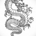 dragon tattoo sketch 23.01.2020 №003 -dragon tattoo- tattoovalue.net