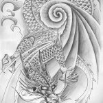 dragon tattoo sketch 23.01.2020 №041 -dragon tattoo- tattoovalue.net