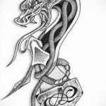 dragon tattoo sketch 23.01.2020 №052 -dragon tattoo- tattoovalue.net
