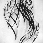 dragon tattoo sketch 23.01.2020 №066 -dragon tattoo- tattoovalue.net