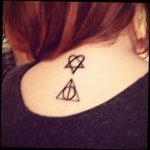 дары смерти тату 19.01.2020 №022 -deathly hallows tattoo- tattoovalue.net