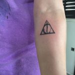 дары смерти тату 19.01.2020 №029 -deathly hallows tattoo- tattoovalue.net