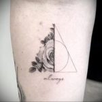 дары смерти тату 19.01.2020 №032 -deathly hallows tattoo- tattoovalue.net