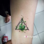 дары смерти тату 19.01.2020 №048 -deathly hallows tattoo- tattoovalue.net