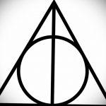 дары смерти тату 19.01.2020 №073 -deathly hallows tattoo- tattoovalue.net