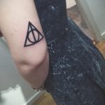 дары смерти тату 19.01.2020 №079 -deathly hallows tattoo- tattoovalue.net