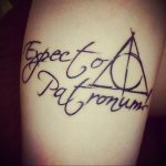 дары смерти тату 19.01.2020 №096 -deathly hallows tattoo- tattoovalue.net